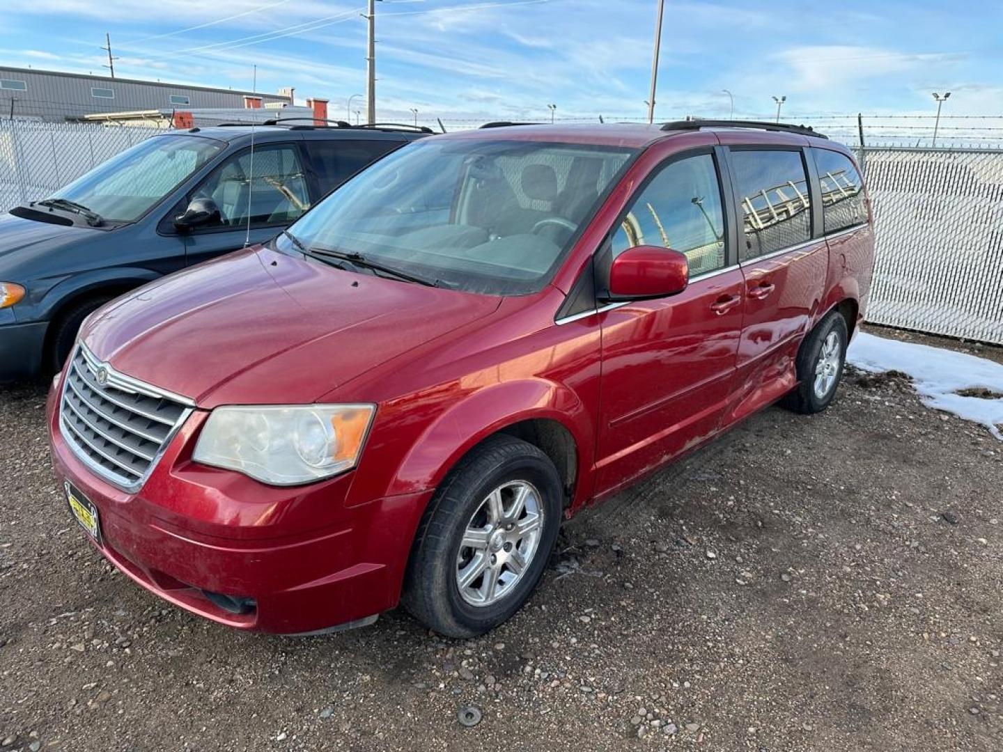 2008 RED CHRYSLER TOWN and COUNTRY TOURING (2A8HR54P08R) with an 3.8L engine, Automatic transmission, located at 1030 S. 22nd St., Bismarck, ND, 58504, (701) 258-0022, 46.793560, -100.758118 - LIGHT DAMAGE R SIDE-LEFT R DOOR. BUT ALL FUNCTIONAL - Photo#0