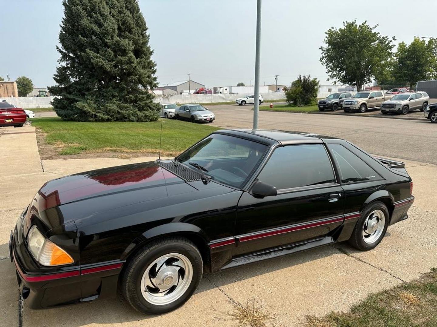 1987 BLACK FORD MUSTANG GT (1FABP42E6H2) with an 5.0 engine, Automatic transmission, located at 1030 S. 22nd St., Bismarck, ND, 58504, (701) 258-0022, 46.793560, -100.758118 - Photo#0