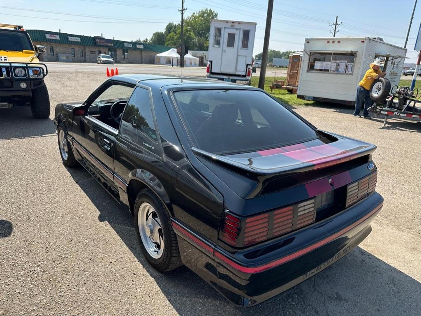 1987 BLACK FORD MUSTANG GT (1FABP42E6H2) with an 5.0 engine, Automatic transmission, located at 1030 S. 22nd St., Bismarck, ND, 58504, (701) 258-0022, 46.793560, -100.758118 - Photo#5