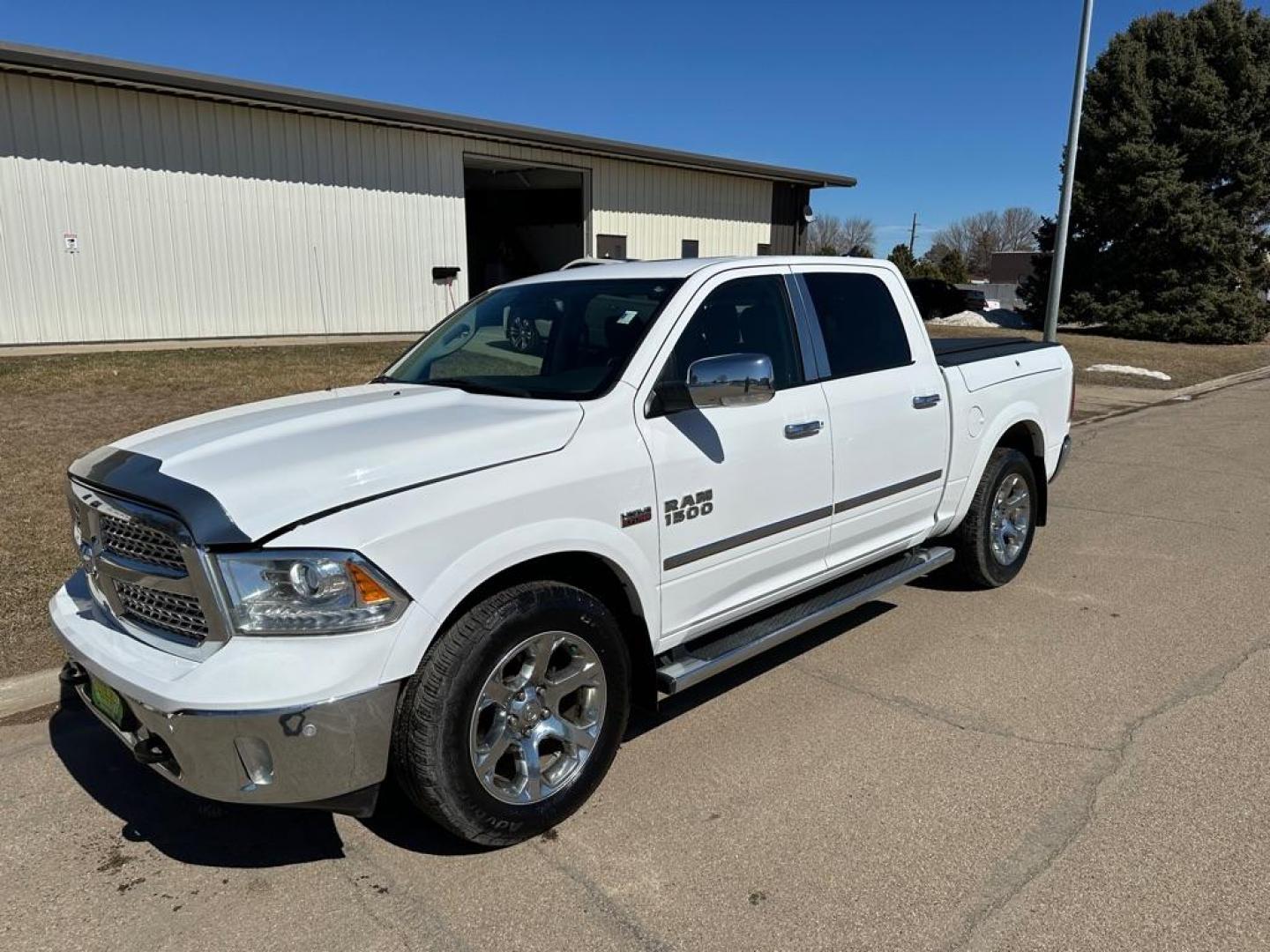 2015 WHITE RAM 1500 LARAMIE (1C6RR7NT3FS) with an 5.7L engine, Automatic transmission, located at 1030 S. 22nd St., Bismarck, ND, 58504, (701) 258-0022, 46.793560, -100.758118 - Photo#0